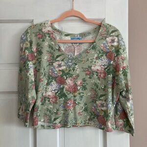 Vintage floral top